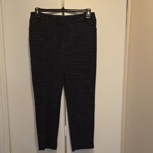 Chico's Black and White Dotted Pants
